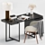 Sleek CB2 Office Set: Desk, Chair, Lamp 3D model small image 2