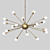 Modern Atomic Chrome Chandelier 3D model small image 1