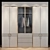 Sleek Modern Cabinet Furniture 3D model small image 1