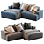 Modular Connect Sofa: Stylish and Versatile 3D model small image 1