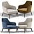 Contemporary Jane Large Armchair 3D model small image 2