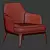 Contemporary Jane Large Armchair 3D model small image 5