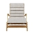 Carl Hansen Teak Deck Chair: Stylish Relaxation 3D model small image 2