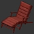 Carl Hansen Teak Deck Chair: Stylish Relaxation 3D model small image 4