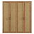 Modern Rattan Wardrobe 3D model small image 1