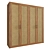 Modern Rattan Wardrobe 3D model small image 2