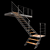 Sleek Staircase: A Modern Masterpiece 3D model small image 3