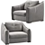 Sleek Sorento Sofa Set 3D model small image 4