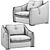 Sleek Sorento Sofa Set 3D model small image 5