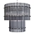 Elegant Ruby Chandelier 3D model small image 1