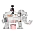 Elegant Elephant Sculpture 3D model small image 1