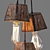 Querk_03 Handcrafted Wooden Pendant Light 3D model small image 7