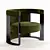 Luxury FENDI CASA Roger Armchair 3D model small image 11