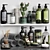 Modern 11-Piece Bathroom Accessories Set 3D model small image 1