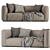 Modern Poliform Leather Sofa 3D model small image 4