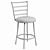 Elegant Ladder Back Swivel Barstool 3D model small image 3