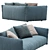 Contemporary Meridiani Scott Sofa 3D model small image 2