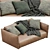 Meridiani Scott Leather Sofa - Modern Elegance for your Living Space! 3D model small image 5