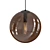 Selene Gray Glass Pendant Light 3D model small image 1