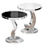 Elegant Round 2-in-1 Table 3D model small image 1