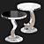 Elegant Round 2-in-1 Table 3D model small image 2