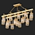 Metro Chandelier: Loft Industrial Elegance 3D model small image 1