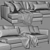 Verzelloni Hampton Chaise: Luxurious Seating 3D model small image 5