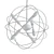 Modern Metal Circle Chandelier 3D model small image 2