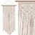 Boho Macrame Wall Decor 3D model small image 1