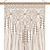 Boho Macrame Wall Decor 3D model small image 2