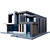 Modern Concrete Home 3D model small image 1