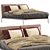 Sleek Lifesteel Bed by Flexform 3D model small image 1