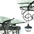 Elegance Unveiled: Wrought-Iron Canopy 3D model small image 3