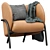 Luxury Leather Armchair: ROYCE 3D model small image 1