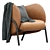 Luxury Leather Armchair: ROYCE 3D model small image 4