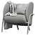 Luxury Leather Armchair: ROYCE 3D model small image 5