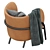 Luxury Leather Armchair: ROYCE 3D model small image 6