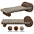 Mezzo Francis Bench - Classy Walnut & Silk 3D model small image 2