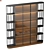 Elegant Glass Door Shelving 3D model small image 1