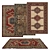 Versatile Set of 6 Rugs with 3D Models 3D model small image 1