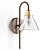 Modern Rustic Flared Glass Sconce 3D model small image 1