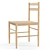 Elegant Danish Woven Chair 3D model small image 2