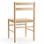 Elegant Danish Woven Chair 3D model small image 4