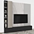 Modern TV Wall Unit 65 3D model small image 2