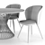 Minimalist Odri Chair and Tornado Table 3D model small image 5