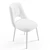 Modern Cotton Weave Dining Chair 3D model small image 6