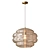 Rustic Ruche Pendant Light 3D model small image 1