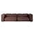 Edra Leather Sofa: Elegant, Spacious, and Comfortable 3D model small image 3
