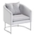 Elegant Lewis Armchair: Timeless Comfort 3D model small image 7