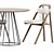 Modern Illa Table & Dining Chair 3D model small image 4